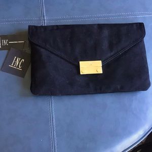 Black Velour Clutch Purse
